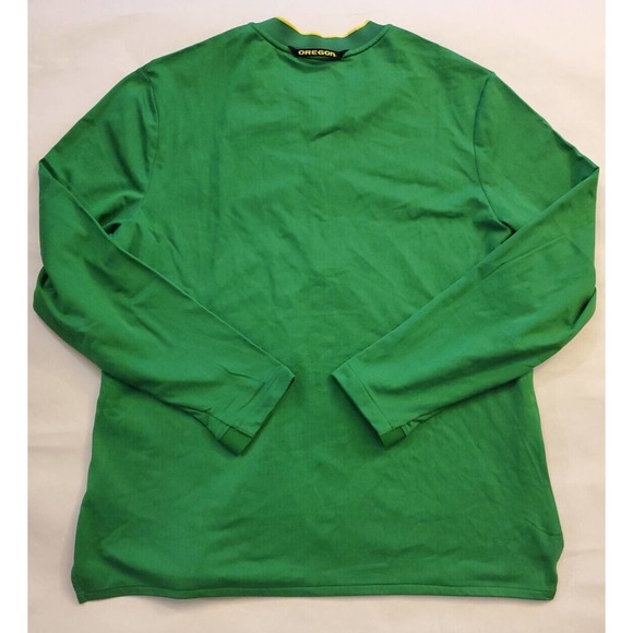 NIKE DRI-FIT OREGON DUCKS GREEN YELLOW QUARTER ZIP PULLOVER SIZE XL MEN'S - Picture 7 of 7